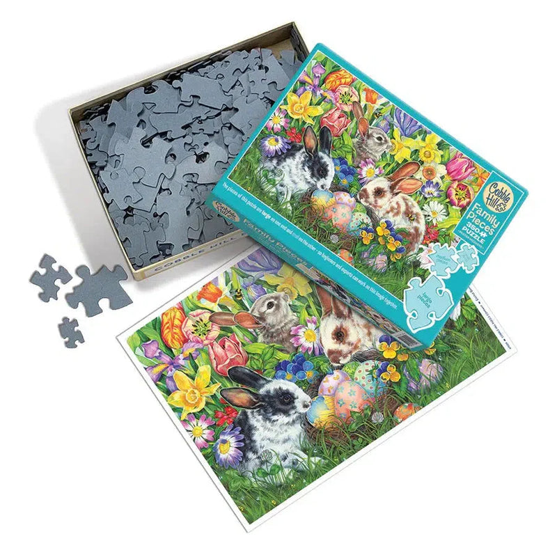 Load image into Gallery viewer, Easter Bunnies 350 Piece Family Jigsaw Puzzle Cobble Hill
