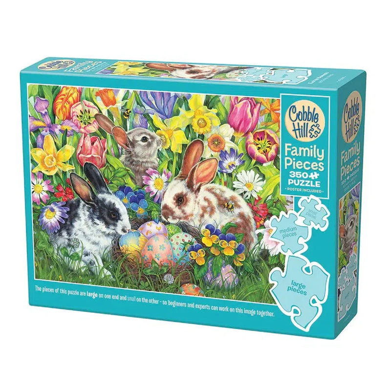 Load image into Gallery viewer, Easter Bunnies 350 Piece Family Jigsaw Puzzle Cobble Hill