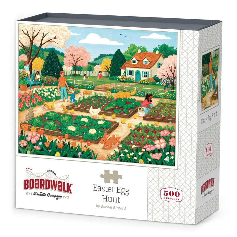 Load image into Gallery viewer, Easter Egg Hunt 500 Piece Jigsaw Puzzle Boardwalk