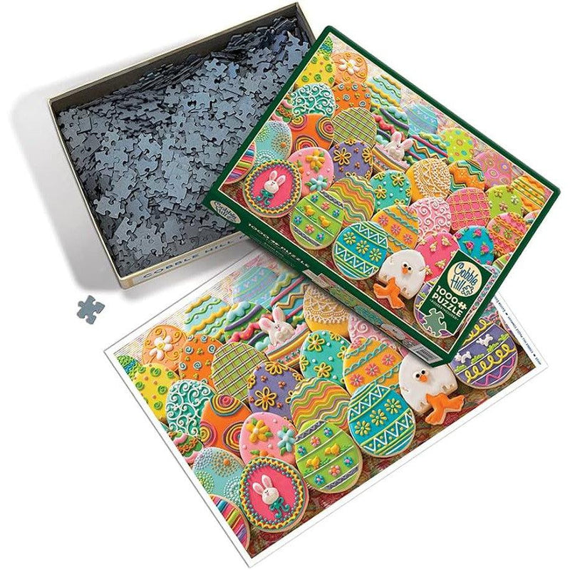 Load image into Gallery viewer, Easter Eggs 1000 Piece Jigsaw Puzzle Cobble Hill