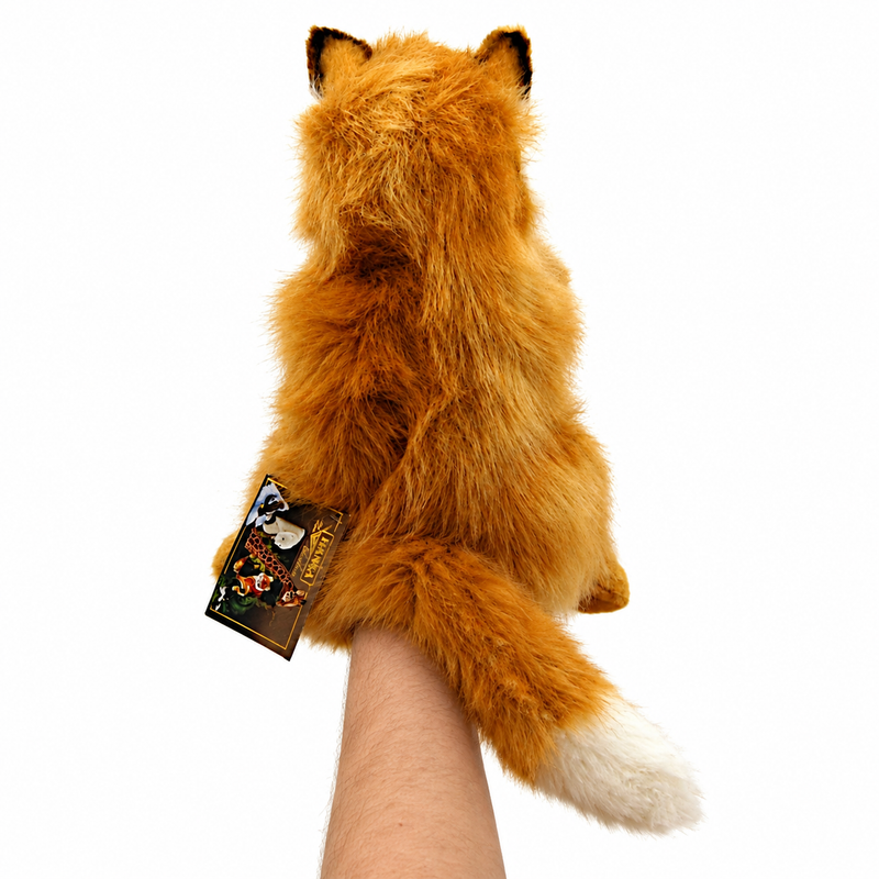 Load image into Gallery viewer, Fox Hand Puppet Full Body Doll by Hansa Real Looking Plush Animal Learning Toy