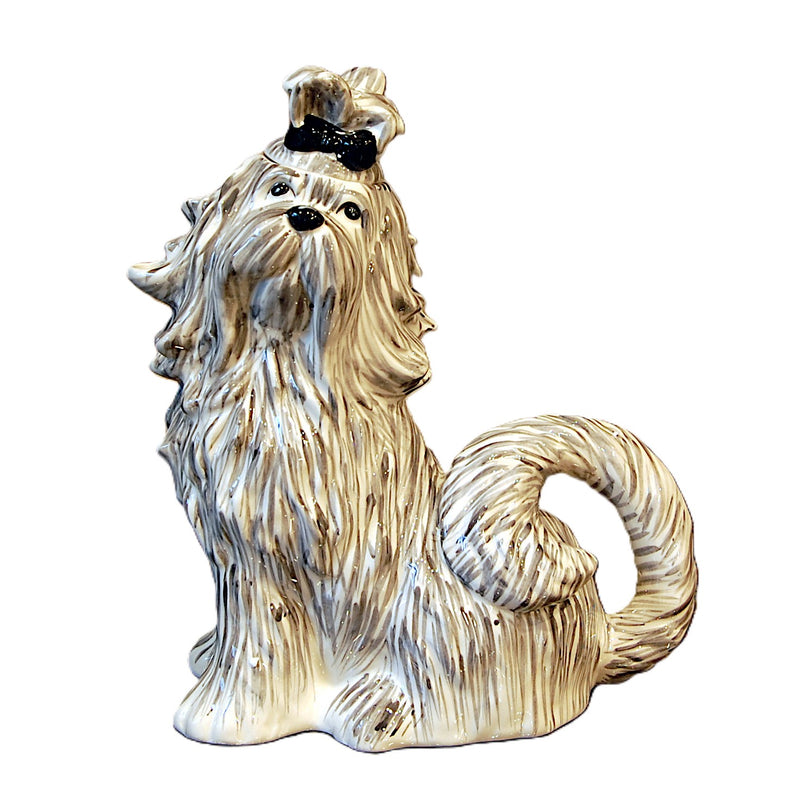 Load image into Gallery viewer, Shih Tzu Dog Teapot Collectible Animal Ceramics Tea Pot by Blue Sky Clayworks
