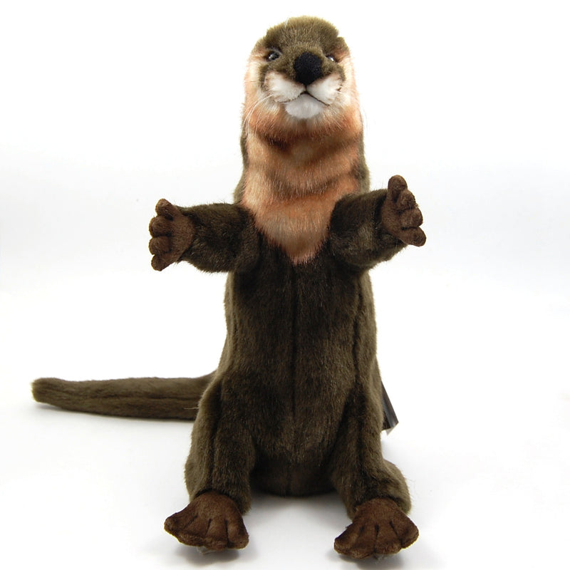 Load image into Gallery viewer, Otter Hand Puppet and Book Set Animal Educational Reading imaginative play Hansa