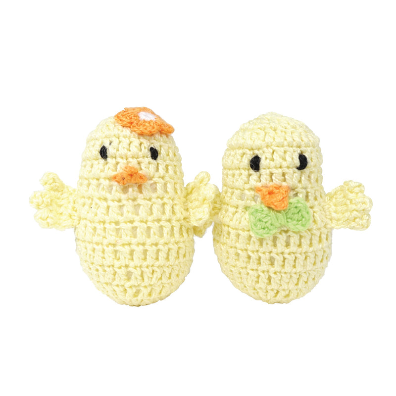 Load image into Gallery viewer, Easter Chick Ornaments Spring Décor - Set of 6 Handmade Crochet in Armenia