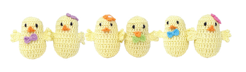 Load image into Gallery viewer, Easter Chick Ornaments Spring Décor - Set of 6 Handmade Crochet in Armenia