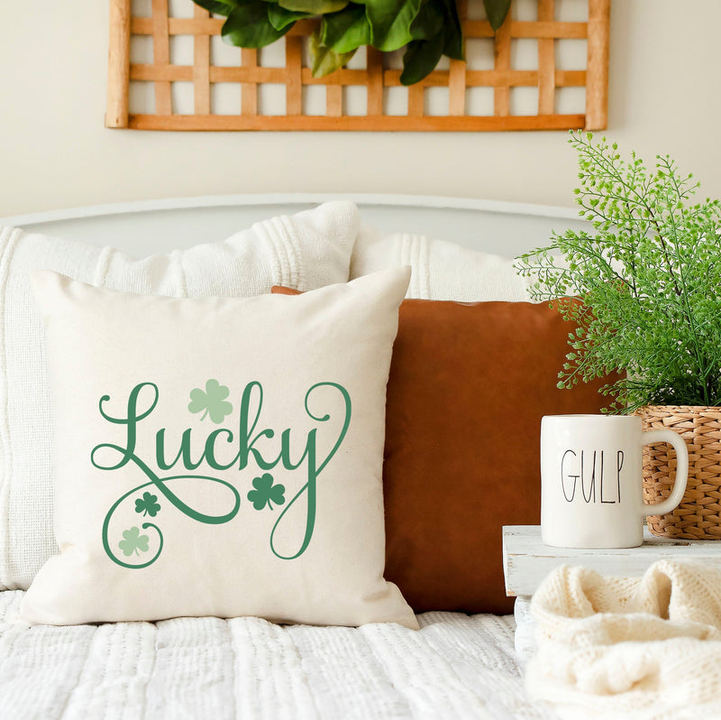 Load image into Gallery viewer, Lucky- St Patrick's Day Pillow Cover