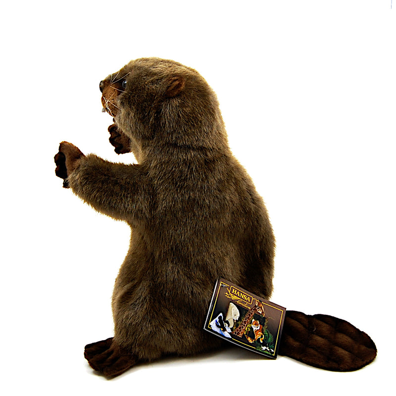 Load image into Gallery viewer, Beaver Hand Puppet & Book Set Animal Educational Reading Imaginative Play Hansa