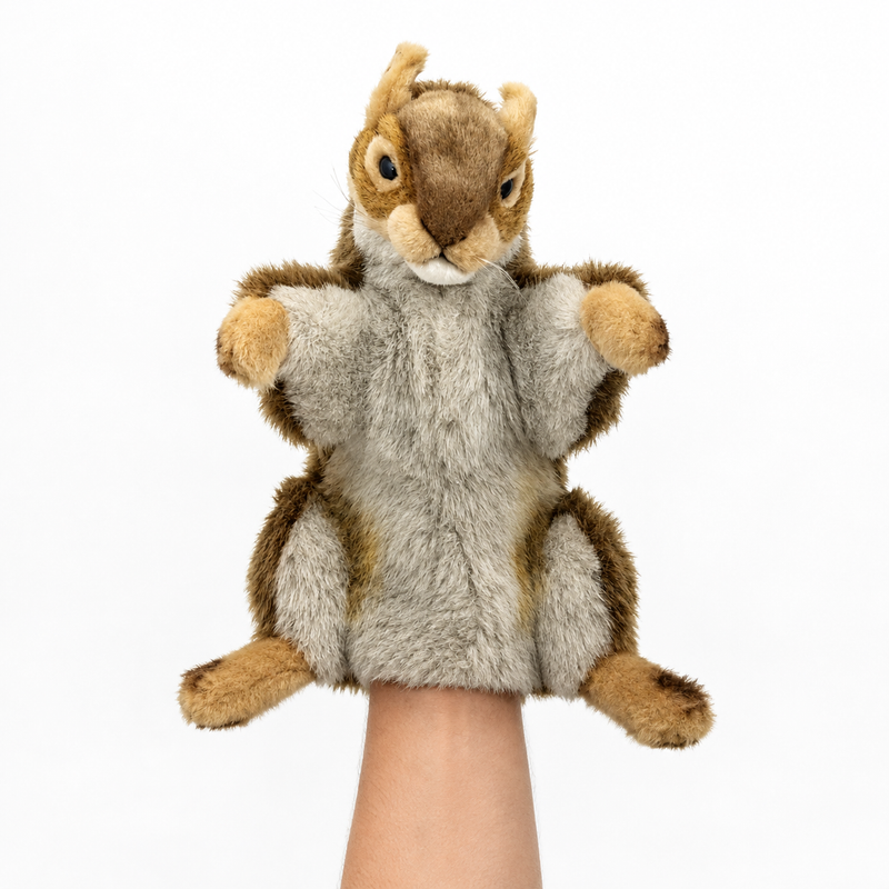 Load image into Gallery viewer, Squirrel Full Body Hand Puppet Doll Hansa Realistic Looking Plush Learning Toy
