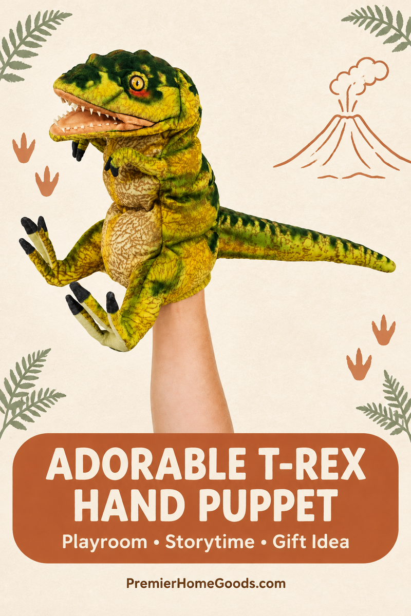 Load image into Gallery viewer, T Rex Dinosaur Hand Puppet Full Body Doll Hansa Real Looking Animal Learning Toy