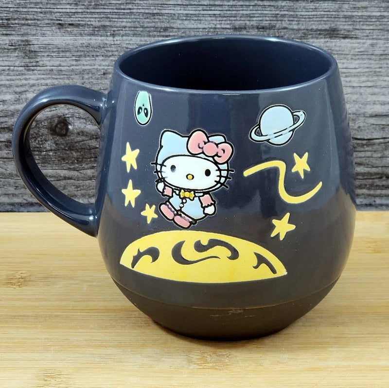 Load image into Gallery viewer, Hello Kitty Outer Space Mug Ceramic Holiday Coffee Tea Cup 21oz Blue Sky