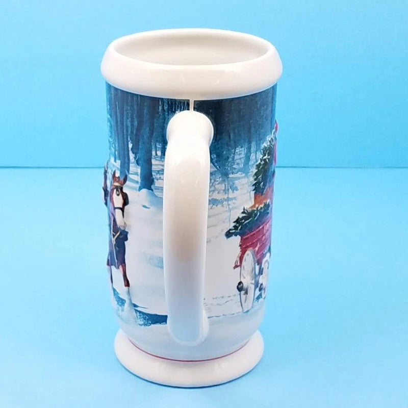 Load image into Gallery viewer, 2007 Budweiser Stein Christmas Mug Box & COA Winter's Calm CS678 Ceramarte