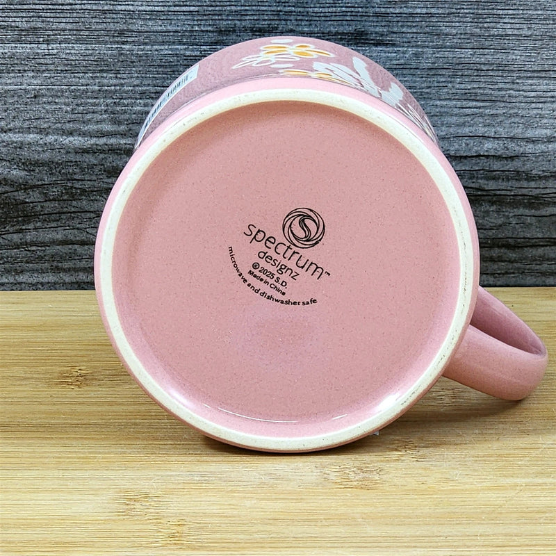 Load image into Gallery viewer, Skeleton Hand Peace Sign Coffee Mug Halloween Ceramic Tea Cup by Blue Sky 18oz