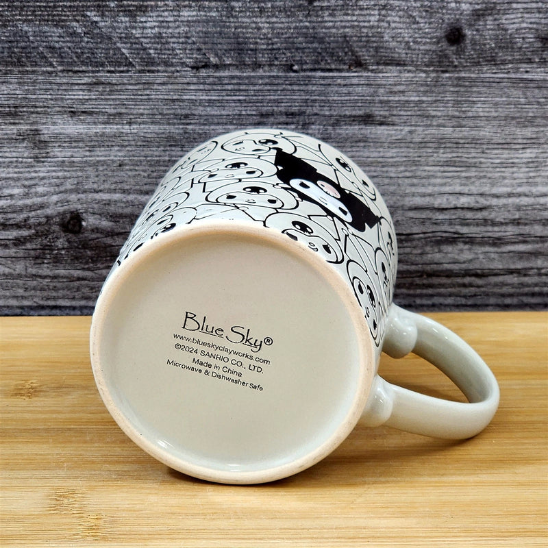 Load image into Gallery viewer, Hello Kitty Kuromi Coffee Mug Tea Cup Ceramic by Blue Sky Embossed 21oz