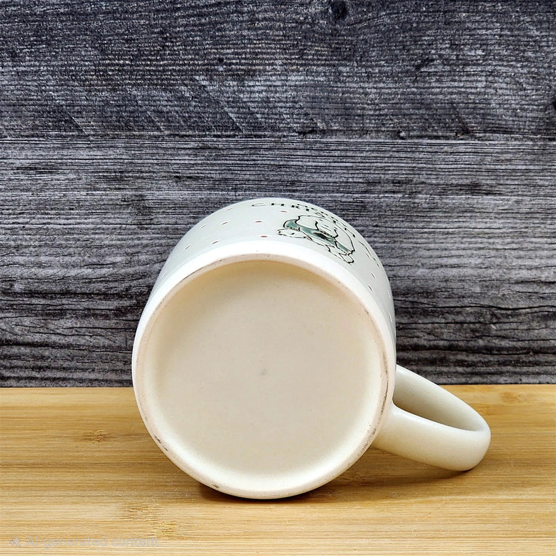 Load image into Gallery viewer, Christmas Poodle Dog Ceramic Mug Holiday Coffee Tea Cup Embossed Blue Sky 18oz