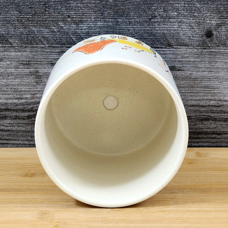 Load image into Gallery viewer, Mushroom Flower Planter Pot Utensil Holder Toadstool Ceramic 5in Blue Sky