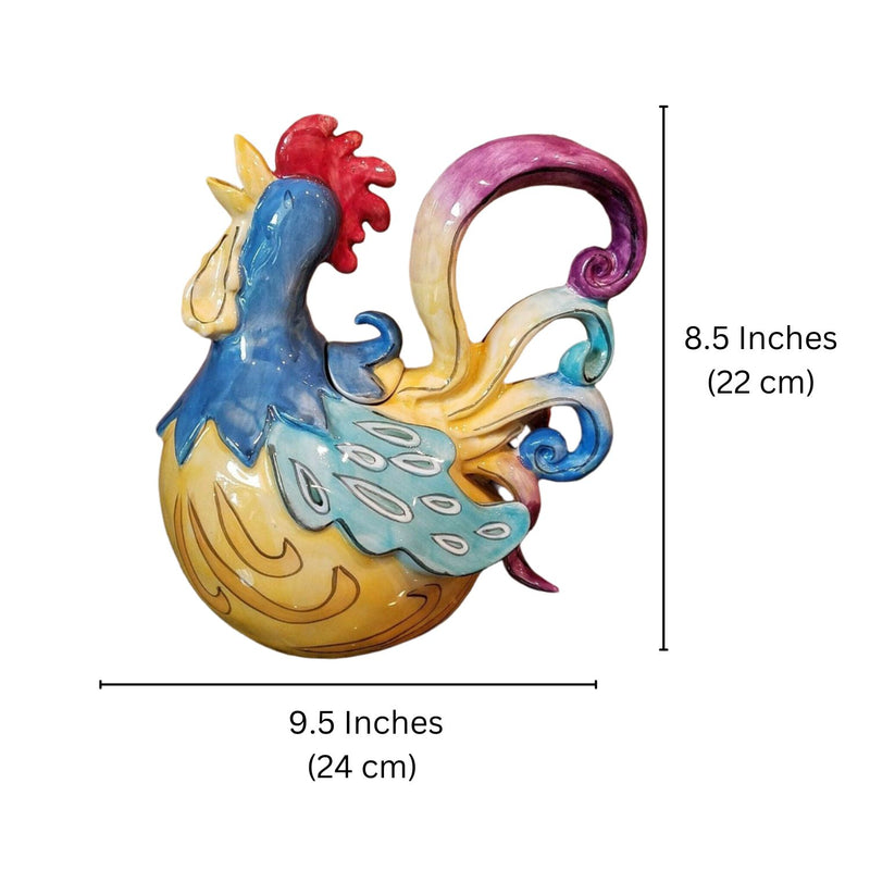 Load image into Gallery viewer, Rooster Teapot Ceramics Gabby Glee Farm Animal Tea Pot Kitchen Decor by Blue Sky