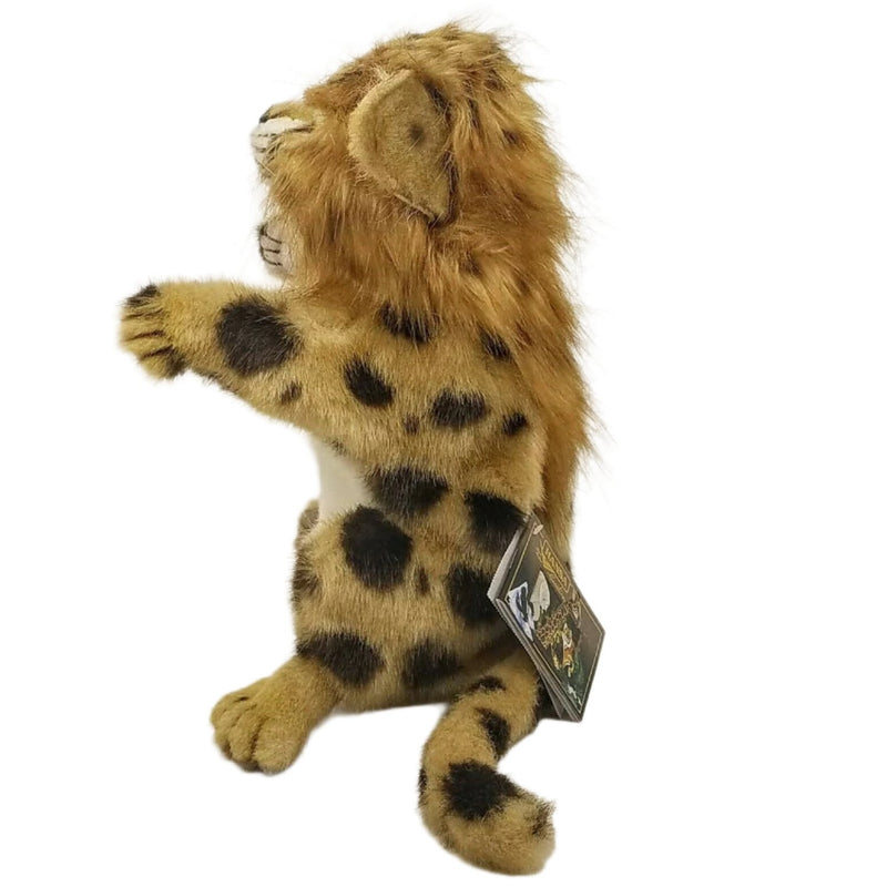 Load image into Gallery viewer, Cheetah Hand Puppet & Book Set Animal Educational Reading Imaginative Play Hansa