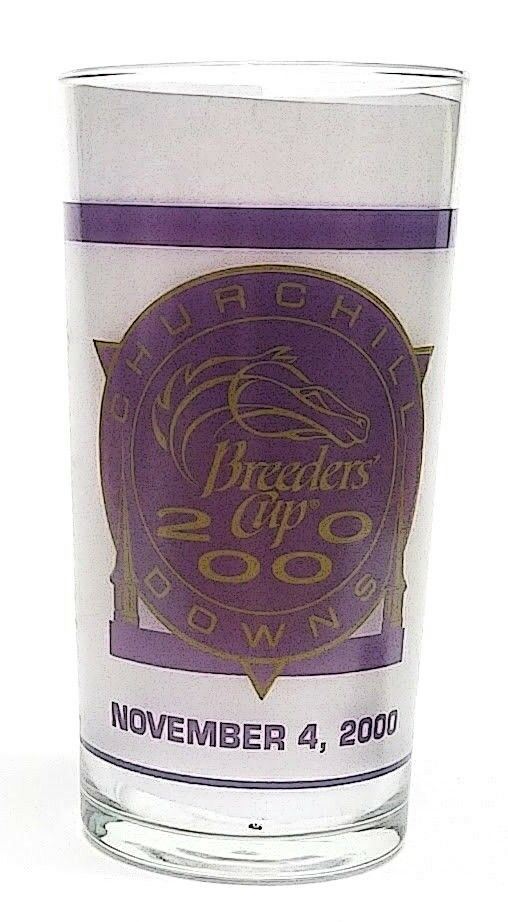 Load image into Gallery viewer, Breeders Cup 2000 Churchill Down Mint Julep Beverage Glass Winner was Tiznow