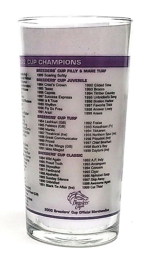 Load image into Gallery viewer, Breeders Cup 2000 Churchill Down Mint Julep Beverage Glass Winner was Tiznow