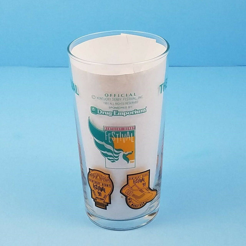 Load image into Gallery viewer, Kentucky Derby Festival 1991 Pegasus Mint Julep Beverage Drinking Glass 12 oz