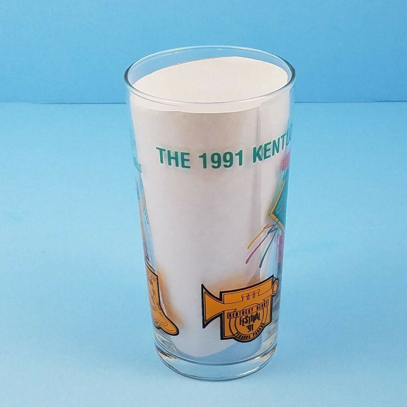Load image into Gallery viewer, Kentucky Derby Festival 1991 Pegasus Mint Julep Beverage Drinking Glass 12 oz