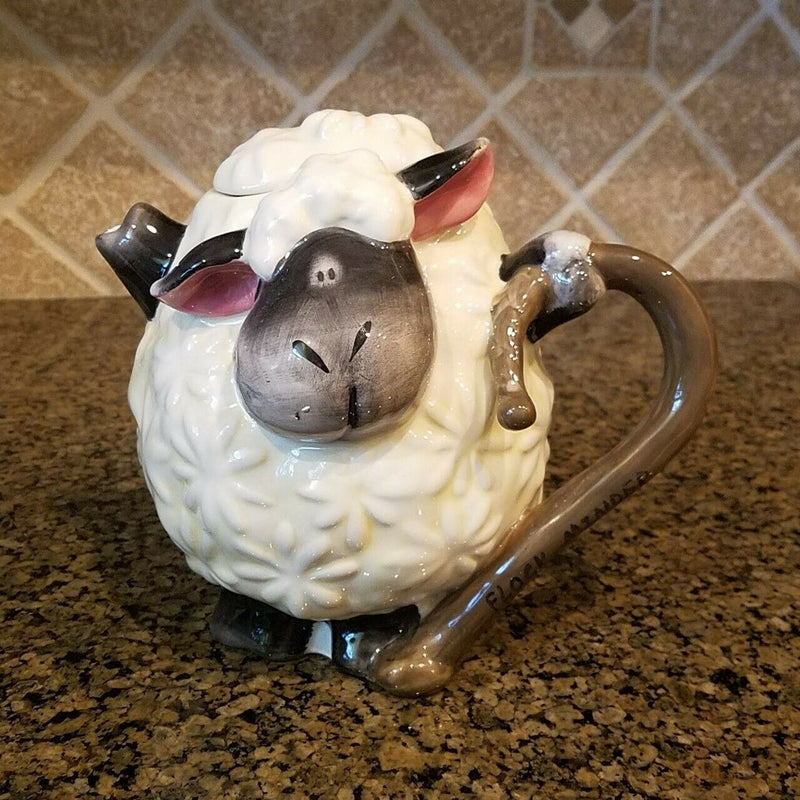 Load image into Gallery viewer, Lamb Teapot Blue Sky Collectable Kitchen Home Decorative Heather Goldminc