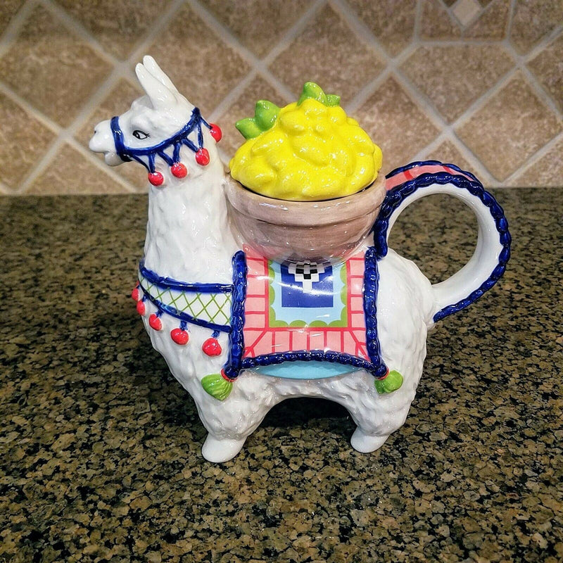 Load image into Gallery viewer, Lemon Llama Teapot Unique Collectible Decorative Kitchen Home Art Decor Goldminc