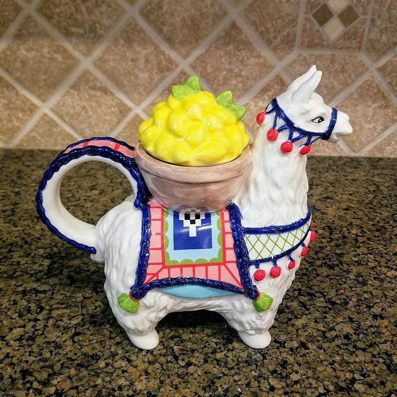 Load image into Gallery viewer, Lemon Llama Teapot Unique Collectible Decorative Kitchen Home Art Decor Goldminc