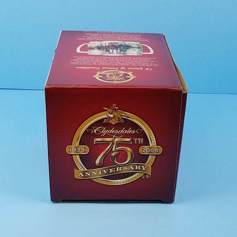 Load image into Gallery viewer, Budweiser Stein Christmas 2009 Mug Gift Box and COA A Holiday Tradition CS699