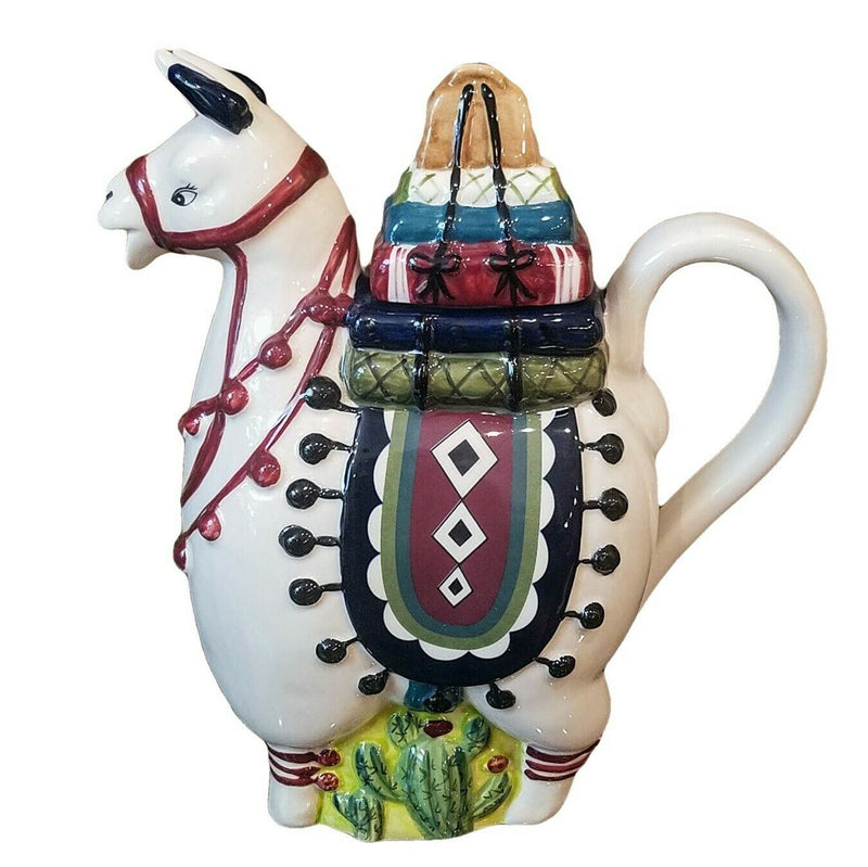 Load image into Gallery viewer, Llama Teapot Unique Decorative and Ceramic Kitchen Home Décor Blue Sky Goldminic