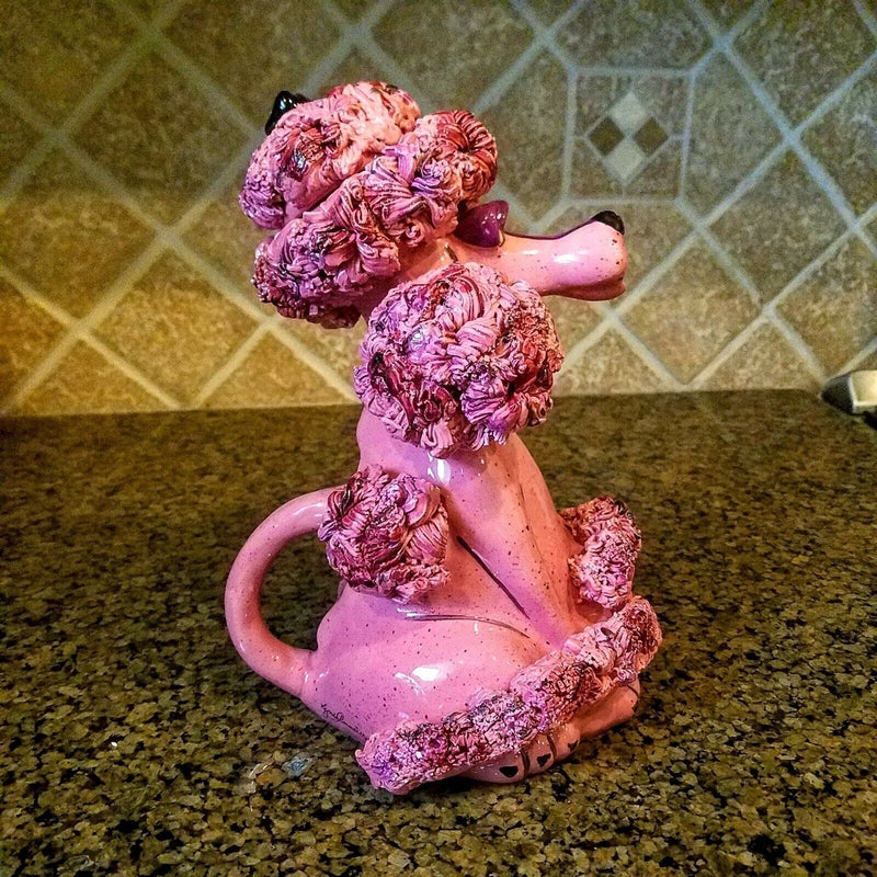 Load image into Gallery viewer, Pink Poodle Dog Unique Teapot Kitchen Home Decorative Collectible Goldminc Décor