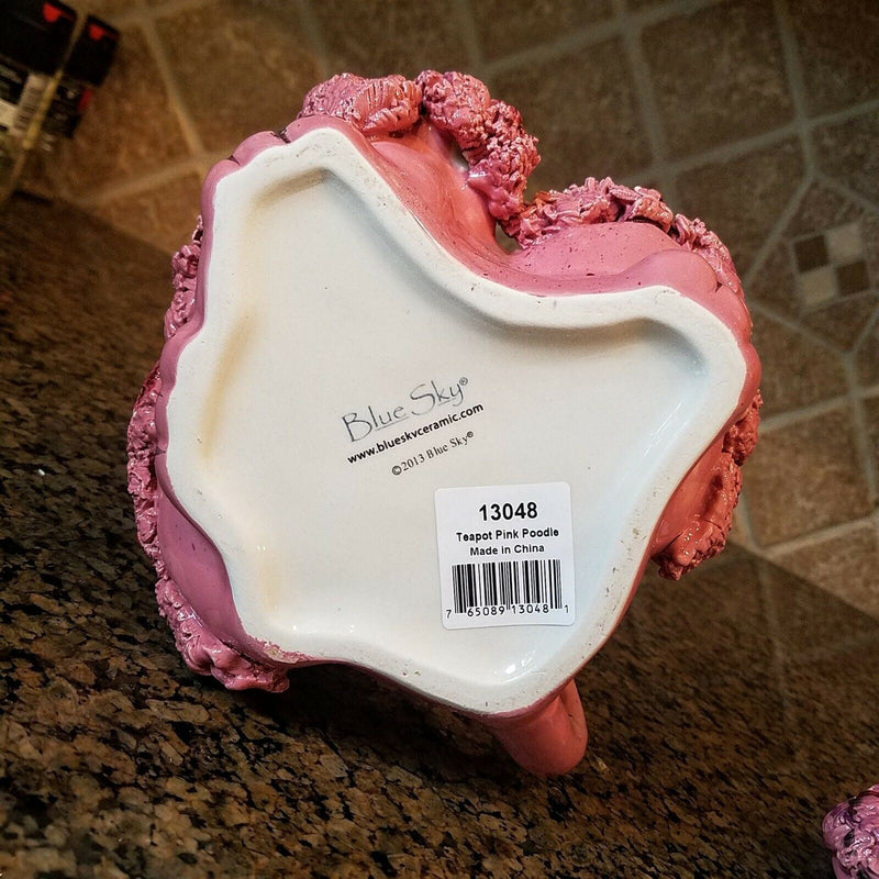 Load image into Gallery viewer, Pink Poodle Dog Unique Teapot Kitchen Home Decorative Collectible Goldminc Décor