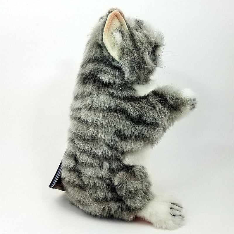 Load image into Gallery viewer, Jacquard Cat Full Body Hand Puppet Doll Hansa Real Looking Plush Learning Toy