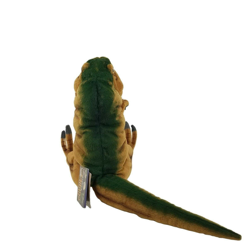 Load image into Gallery viewer, T Rex Brown Dinosaur Hand Puppet Doll Hansa Real Looking Plush Learning Toy