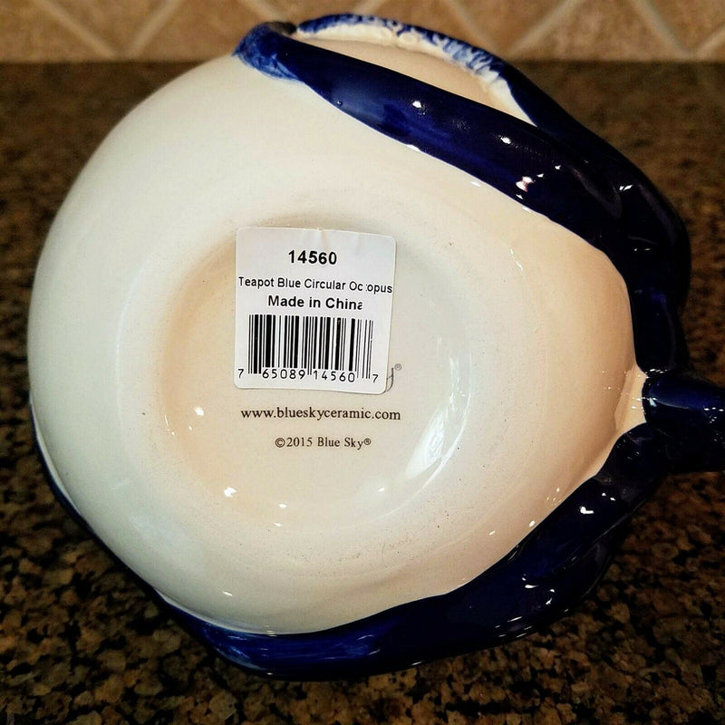 Load image into Gallery viewer, Blue Octopus Teapot Collectable Ceramics Kitchen Home Décor by Blue Sky Goldminc