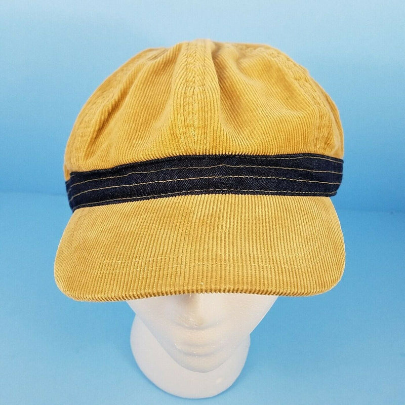 Load image into Gallery viewer, Women Hat Corduroy and Blue Denim Female Fashion Yellow Beret 6 panel Cap