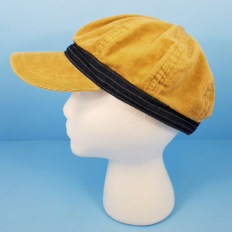 Load image into Gallery viewer, Women Hat Corduroy and Blue Denim Female Fashion Yellow Beret 6 panel Cap
