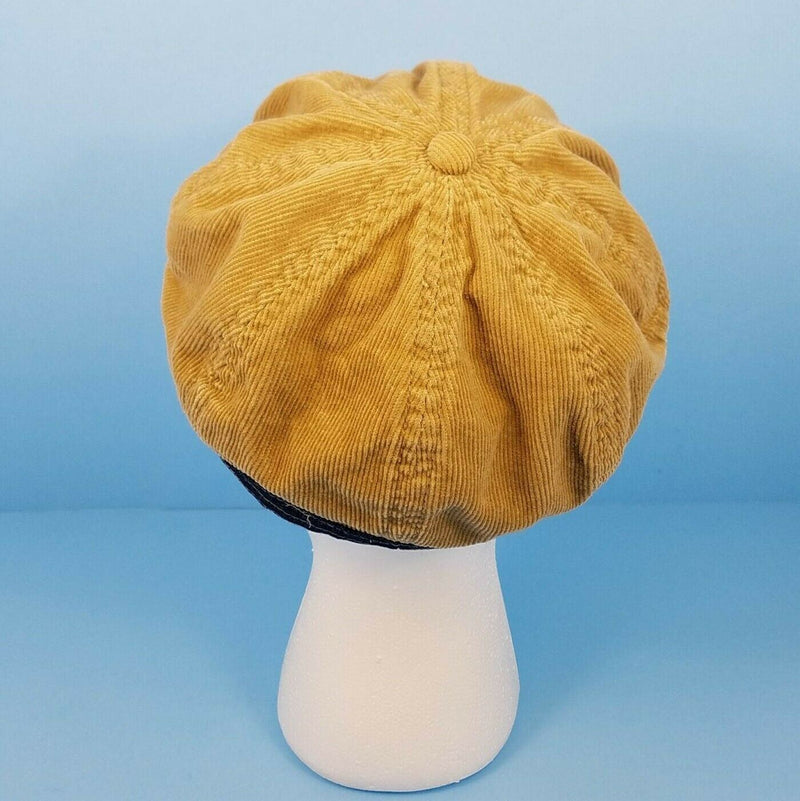 Load image into Gallery viewer, Women Hat Corduroy and Blue Denim Female Fashion Yellow Beret 6 panel Cap