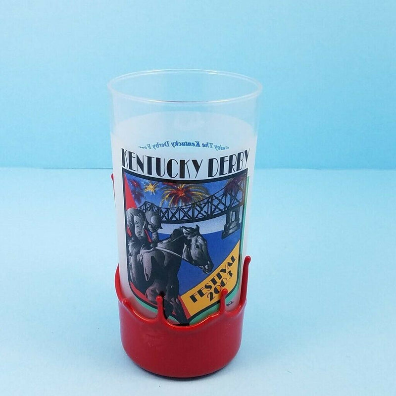 Load image into Gallery viewer, Kentucky Derby Festival 2003 Pegasus Mint Julep and Makers Mark Wax Glass Pepsi