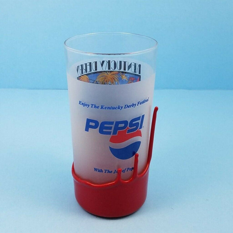 Load image into Gallery viewer, Kentucky Derby Festival 2003 Pegasus Mint Julep and Makers Mark Wax Glass Pepsi