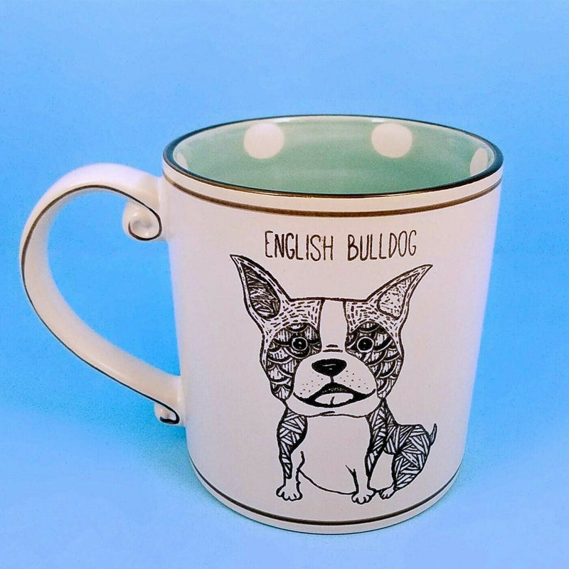 Load image into Gallery viewer, English Bulldog Dog Ceramic Coffee Mug Animal Tea Cup 21oz (596ml) Blue Sky
