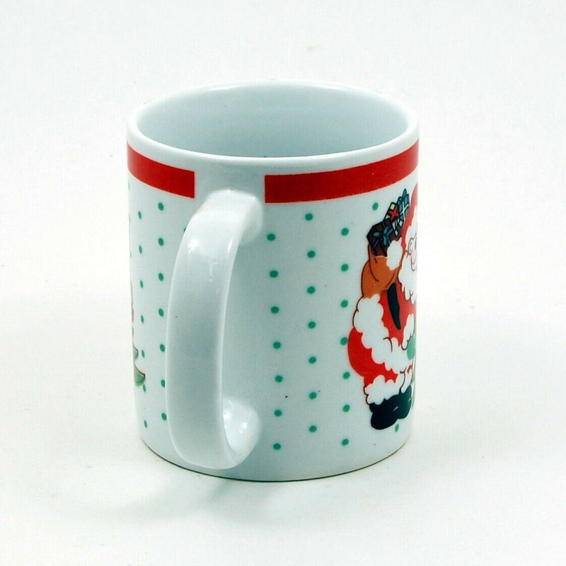 Load image into Gallery viewer, Santa with Christmas Holiday Tree Coffee Mug 8 oz 227 ml Glass Tea Cup