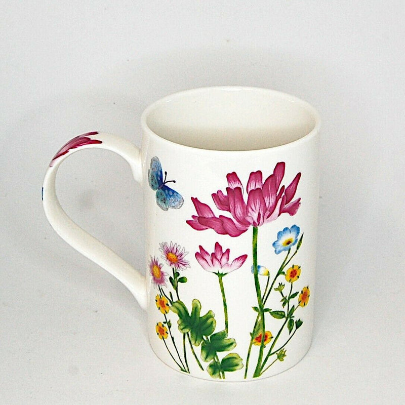 Load image into Gallery viewer, Floral Flowers and Butterflies Coffee Mug Glass Tea Cup with Gift Box