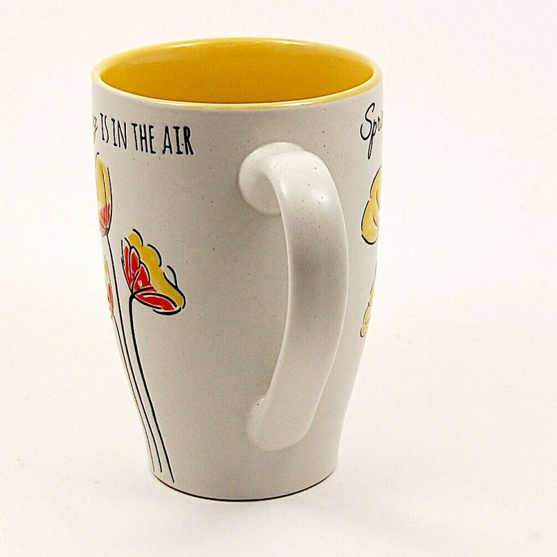 Load image into Gallery viewer, Coffee Mug Spring Is In The Air Cup with Floral Design by Blue Sky Clayworks