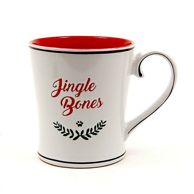 Load image into Gallery viewer, Holiday Christmas Dog Pet Saying Jingle Bones Coffee Mug Cup 17oz (483ml)