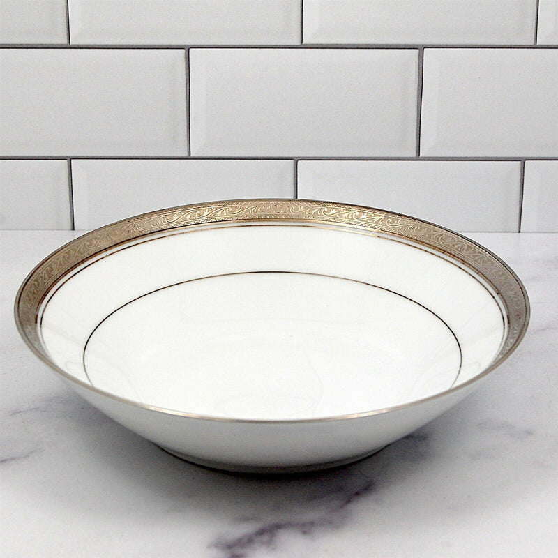 Load image into Gallery viewer, Noritake Legendary Crestwood Platinum 4166 Soup Coupe Bowl Dinnerware Tableware