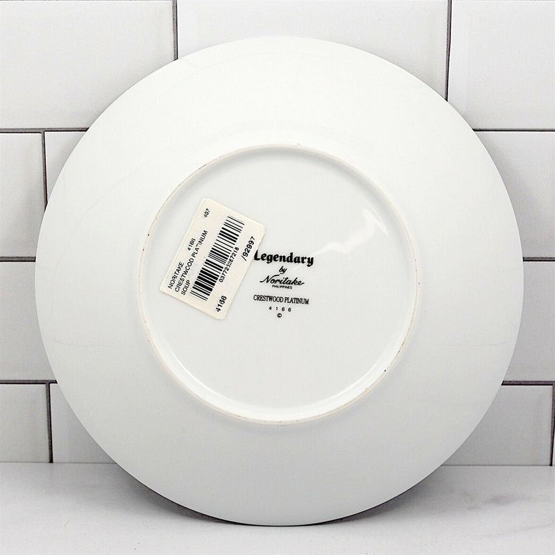 Load image into Gallery viewer, Noritake Legendary Crestwood Platinum 4166 Soup Coupe Bowl Dinnerware Tableware
