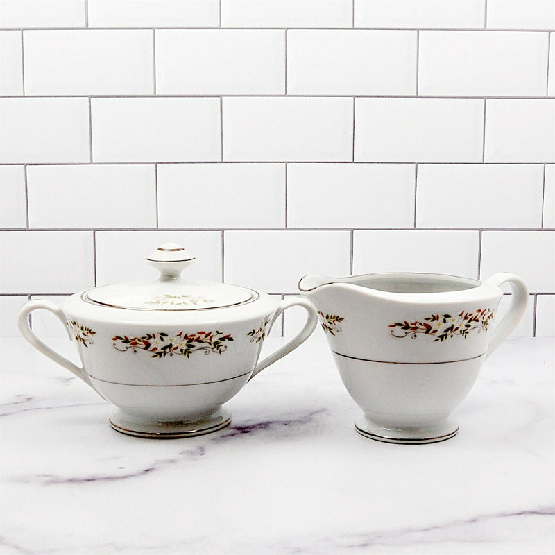 Load image into Gallery viewer, International Silver Springtime Ceramic Creamer Pitcher & Sugar Bowl & Lid 326