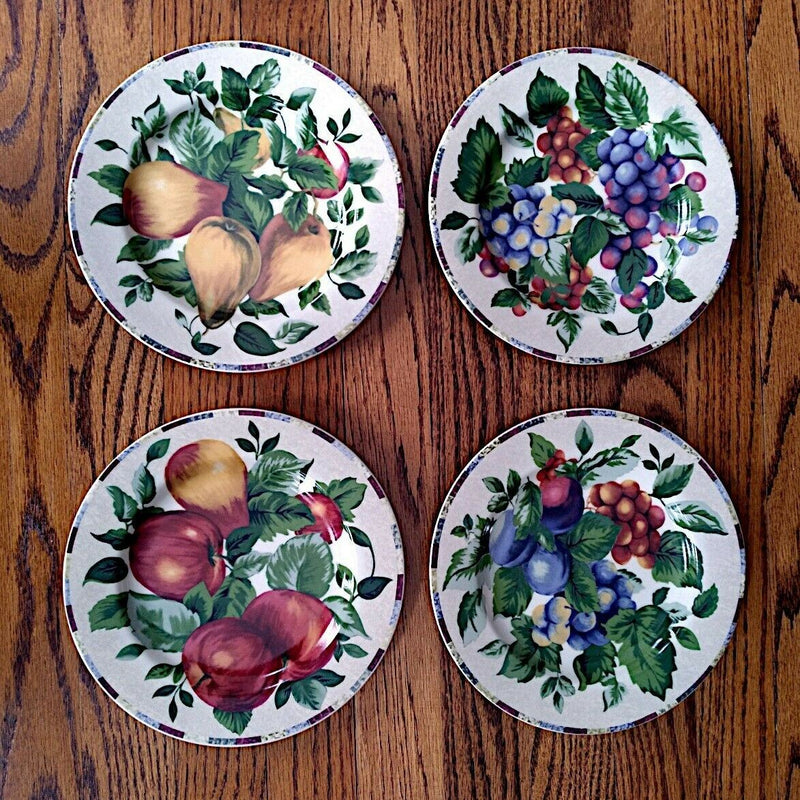 Load image into Gallery viewer, Sakura by Oneida Sonoma Salad Plate Set of 4 Stoneware Accent Dinnerware