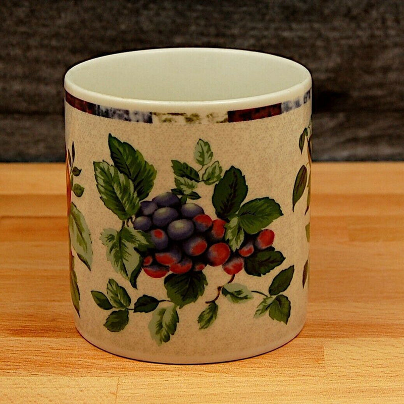 Load image into Gallery viewer, Sakura by Oneida Coffee Mug Set of 6 Tea Cups Stoneware Fruit Pattern Dinnerware